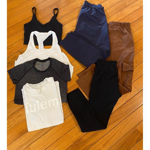 lululemon athletica Pants - Lululemon Lot Of 7 Utilitech Pants, Leggings, Swiftly Tech,‎ TopsWomens Size 6